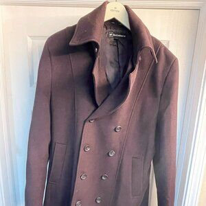 Bachrach Merlot Business Trench Coat – Sophisticated & Bold